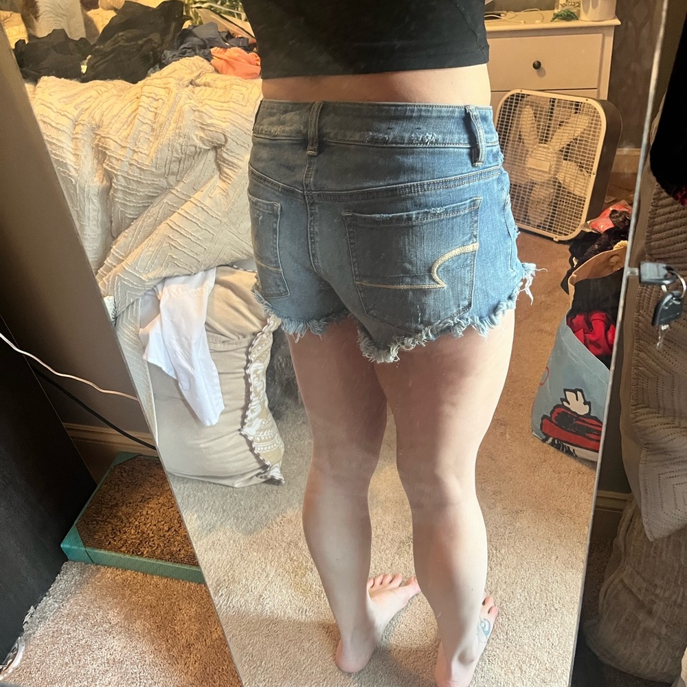 Women's Blue Denim Shorts